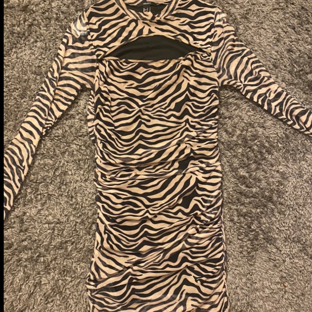 Zebra print dress